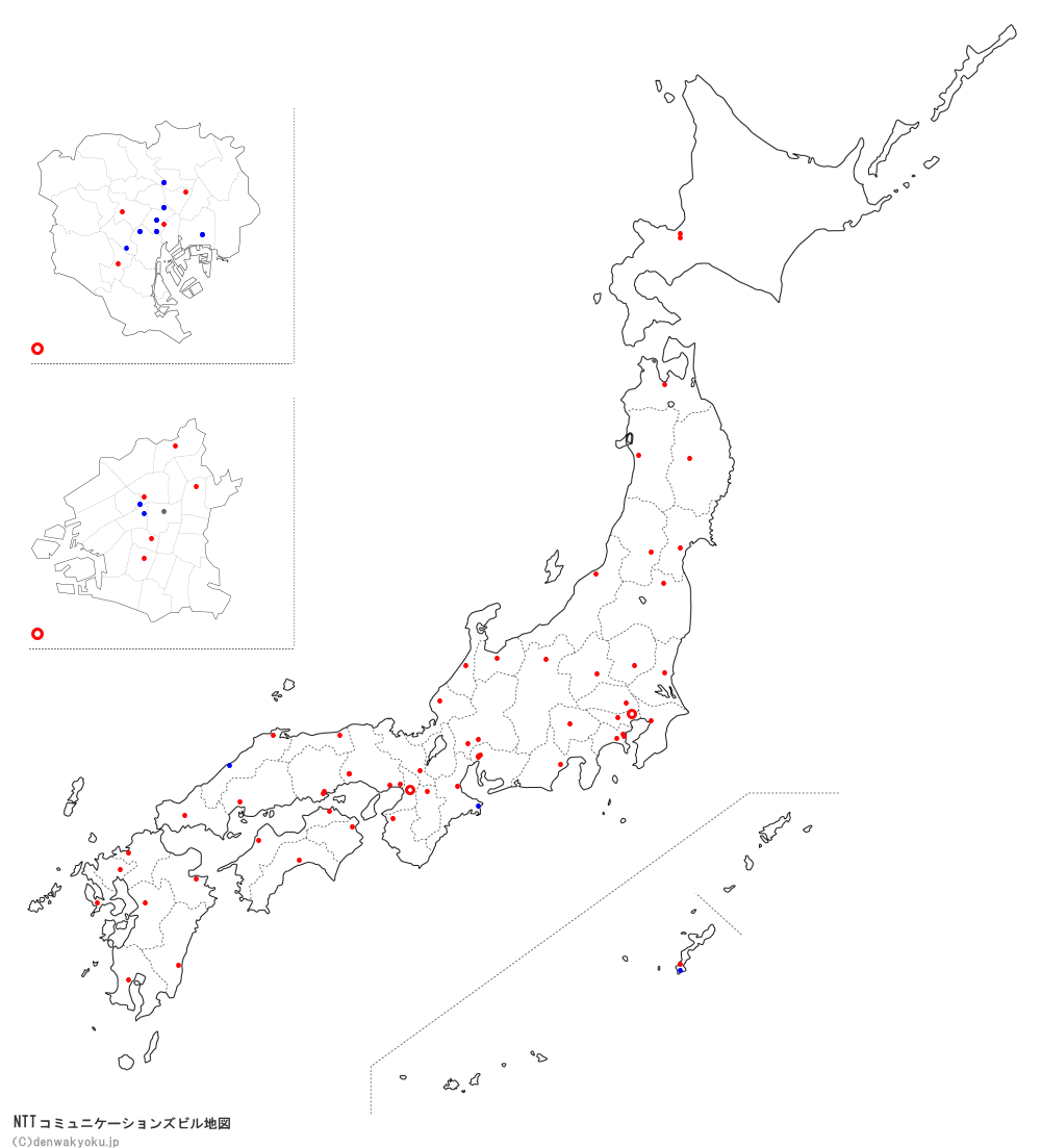 NTTコミュニケーションズビル地図